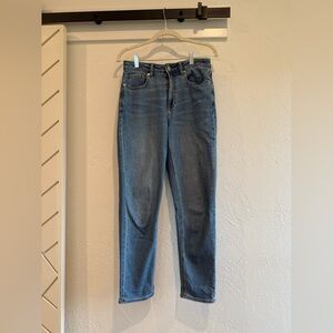 American Eagle Outfitters High Rise Blue Mom Jeans